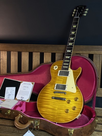 Gibson Custom Limited Edition Two Tone Specs Murphy Lab 59 Les Paul Ultra Light Aged Lemonburst 94658